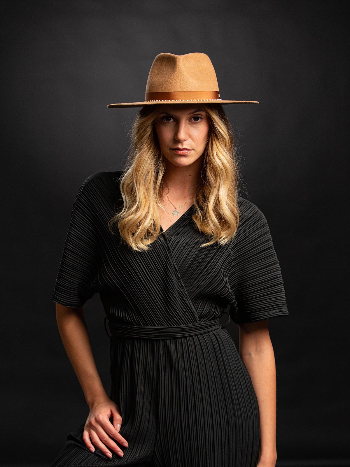 Fedora laine bijoux Lyra